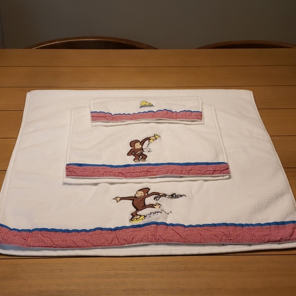 Pottery Barn Bath Curious George Towel Set Poshmark
